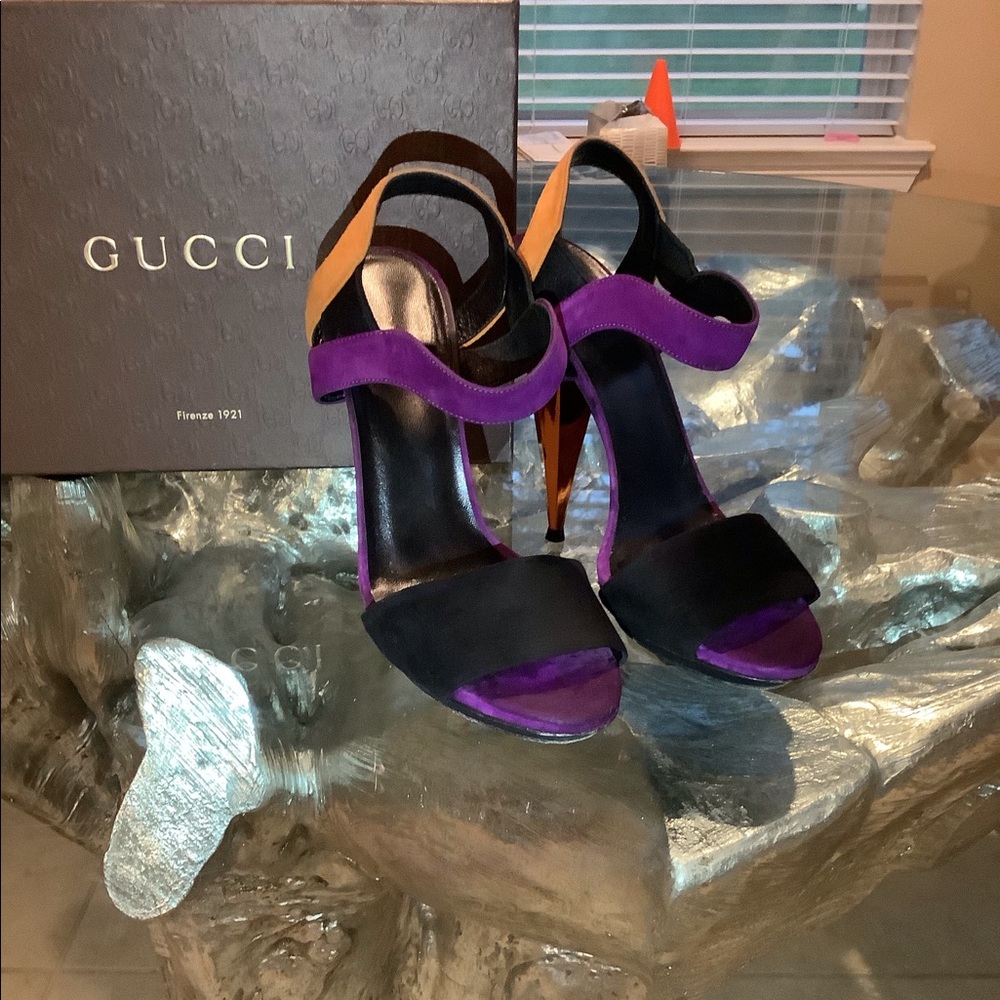 GUCCI Runway ‘Liberty’ Platform Sandals - Picture 2 of 12